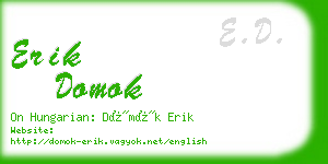 erik domok business card